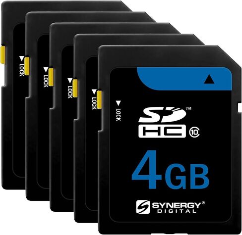 Synergy Digital 4GB Secure Digital SDHC Memory Card, Compatible with Canon Powershot SD600 Digital Camera - Class 10, 20MB/s, 300 Series in Saudi Arabia