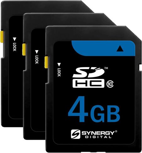 Synergy Digital 4GB Secure Digital SDHC Memory Card, Compatible with Canon Powershot SD600 Digital Camera - Class 10, 20MB/s, 300 Series in Saudi Arabia