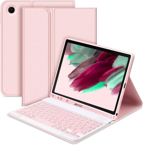 GOKOCO for Samsung Galaxy Tab A8 Keyboard Case,10.5 inch 2022 Model (SM-X200/X205/X207),Rechargable Wireless Bluetooth Keyboard with S Pen Holder-Pine Green in Saudi Arabia
