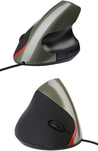 Mikayoo Wired Vertical Mouse, Ergonomic Vertical Mouse Optical USB Wired Mouse with 5 Programmable Buttons for Computer, Laptop (Purple) in Saudi Arabia