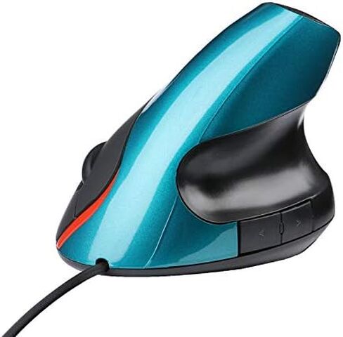 Mikayoo Wired Vertical Mouse, Ergonomic Vertical Mouse Optical USB Wired Mouse with 5 Programmable Buttons for Computer, Laptop (Purple) in Saudi Arabia