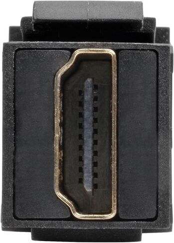 Tripp Lite High-Speed HDMI with Ethernet All-in-One Keystone/Panel Mount Coupler Cable (F/F), Angled Connector, 1 ft. (P164-001-KPA-BK) in Saudi Arabia