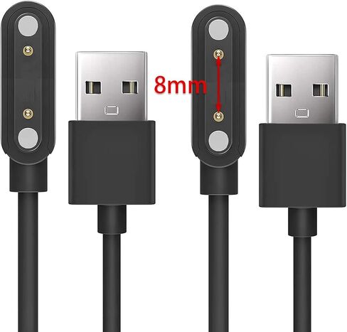 كابل شحن للساعة الذكية بمسافة مركزية 4.0 مم، جهد مقدر 5 فولت، وتيار مقدر 1 أمبير، مصمم للاستخدام مع K281/I32، K282/I39H in Kuwait