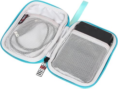 BUBM Portable 2.5-inch External Hard Drive Case, Mini Hard Drive Carrying Case Compatible with Western Digital WD Elements Seagate Toshiba Buffalo Samsung and More (Small, Black) in Saudi Arabia