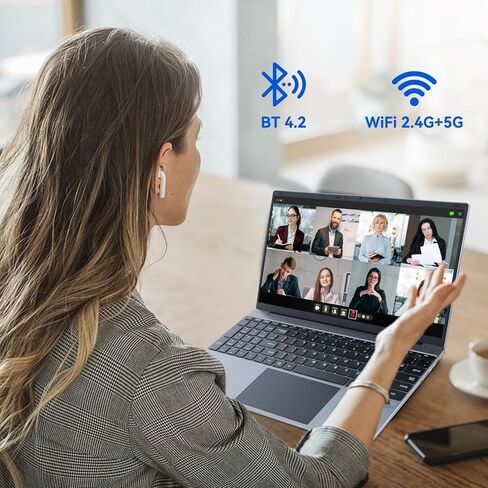 15.6“ Laptop Computer, 12GB RAM, 512 GB SSD, N5095 Quad-Core Processors,1920x1200 Display, Mini-HDMI, 2MP Webcam, Laptop for School, Business. in Kuwait