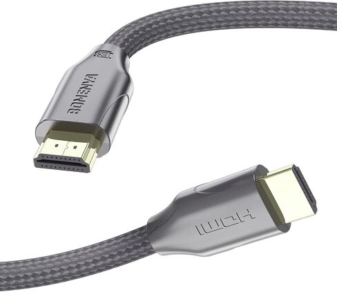 8K HDMI Cable 2.1 Long 7.2FT/2.2M, 48Gbps Ultra High Speed HDMI Cable 8K@60Hz/4K@120Hz eARC HDR10 HDCP Compatible with Dolby Vision Apple TV Sony LG Samsung Xbox Series X PS4 PS5 in Saudi Arabia
