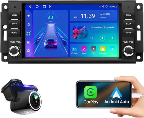 7 Inch 2G+64G Car Stereo Radio Navigation for Jeep Wrangler Dodge Chrysler 2008-2020 5G WiFi Android 12 Support Wireless Carplay Android Auto HDMI FM/AM GPS Rear Camera Steering wheel control in Saudi Arabia