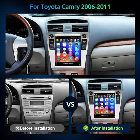 2G 64G ستيريو سيارة أندرويد لتويوتا كامري 2006-2011 Carplay Android Auto 9.7 بوصة شاشة تعمل باللمس راديو السيارة بلوتوث نظام تحديد المواقع والملاحة مرآة رابط Hi-Fi FM RDS USB WiFi AHD كاميرا احتياطية SWC in Saudi Arabia