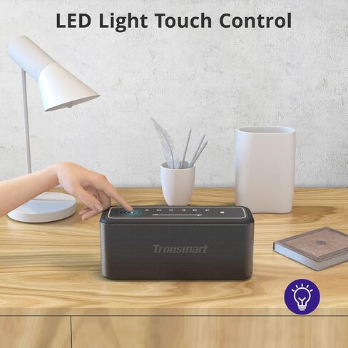 Tronsmart Mega Pro 60W Bluetooth Speaker, Intuitive Touch Panel, 3 EQ Effects, SoundPulse Tech, Wireless Stereo Pairing, NFC Connection, Built-in Powerbank, Voice Assistant, Wireless Speaker for Home in Kuwait