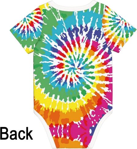 Tie Dye Baby Clothes Onesie Short Sleeve Infant Rainbow Baby Stuff Shower Gifts for Boys Girls 0-3 Month in Saudi Arabia