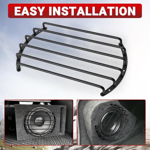 Metal Car Bar Grille Audio 8 Inches Speaker Subwoofer Grill Grille Cover 5 Bars- Pack of 1 in Saudi Arabia