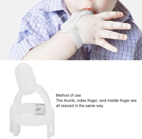 Stop Suck Wristband Silicone Baby Finger Guard (Transparent) in Saudi Arabia