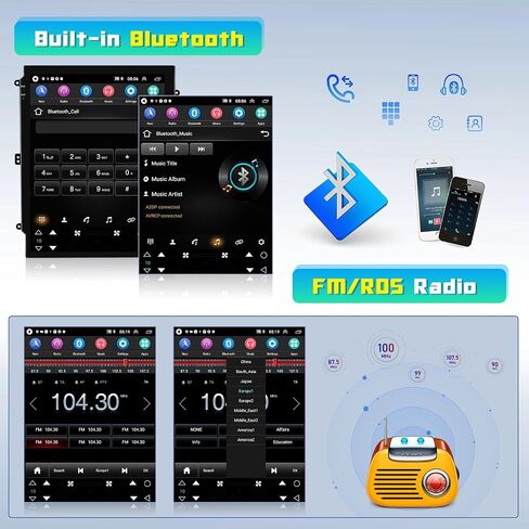 Hi-Fi 2+64G Android 13 CarPlay Car Stereo Radio for Subaru Legacy Outback 2010-2014, 9.7'' HD Touch Screen Compatible with Android Auto, AHD Backup Camera, Mirror Link, GPS, WiFi in Saudi Arabia