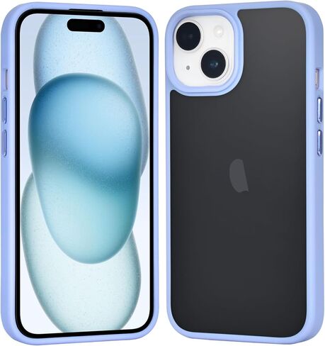 JJGoo متوافق مع حافظة iPhone 15 Plus، حافظة هاتف شفافة مقاومة للصدمات، غطاء واقٍ خلفي صلب مضاد للخدش من البولي كربونات، شفاف in Kuwait