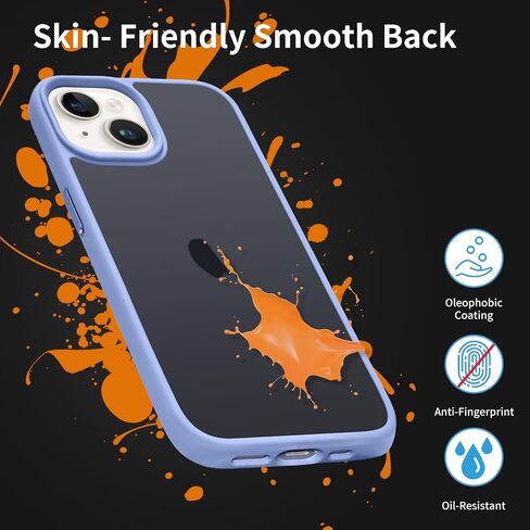 JJGoo متوافق مع حافظة iPhone 15 Plus، حافظة هاتف شفافة مقاومة للصدمات، غطاء واقٍ خلفي صلب مضاد للخدش من البولي كربونات، شفاف in Kuwait