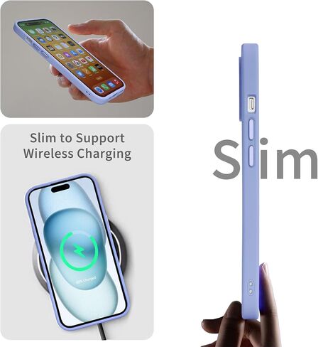 JJGoo متوافق مع حافظة iPhone 15 Plus، حافظة هاتف شفافة مقاومة للصدمات، غطاء واقٍ خلفي صلب مضاد للخدش من البولي كربونات، شفاف in Kuwait