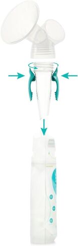 Evenflo Feeding Advanced Breast Milk Storage Bag Adapters for Breast Pumps (Pack of 2) in Saudi Arabia