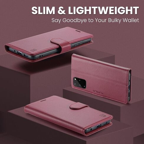 FLIPALM Wallet Case for Samsung Galaxy S20+/S20 Plus 6.7", Black in Saudi Arabia