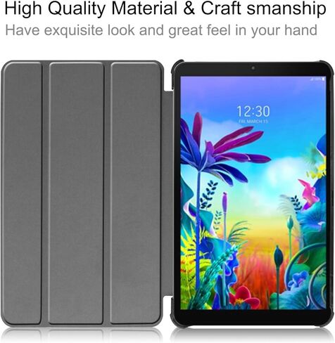 حافظة LG G Pad 5 10.1، حافظة ذكية بحامل ثلاثي الطي، غطاء نحيف خفيف الوزن لجهاز LG G Pad 5 10.1 بوصة، إصدار 2019، الطراز: LM-T600L، T600L Moon Cat in Kuwait