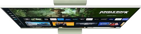 Samsung 27" M80C UHD HDR Smart Computer Monitor Screen with Streaming-TV, Slimfit-Camera Included, Wireless Remote PC Access, Alexa Built-in (LS27CM80GUNXZA), Spring Green (Renewed) in Saudi Arabia