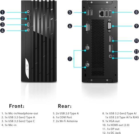 كمبيوتر مكتبي ام اس اي برو DP20ZA (MFF)، ايه ام دي رايزن R5-5600G، راديون فيجا 7، ذاكرة 8 جيجا، 1 تيرابايت اس اس دي، واي فاي 5، يو اس بي نوع سي، اسود، ويندوز 11 برو: 5M-234US in Saudi Arabia