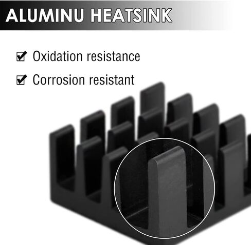 21Pcs Heatsink Kit Aluminum + Copper Cooler Cooling Set Protect The Motherboard, for Raspberry Pi 4, Raspberry Pi 3 B+ with Thermal Conductive Adhesive Tape in Saudi Arabia