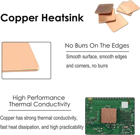 21Pcs Heatsink Kit Aluminum + Copper Cooler Cooling Set Protect The Motherboard, for Raspberry Pi 4, Raspberry Pi 3 B+ with Thermal Conductive Adhesive Tape in Saudi Arabia