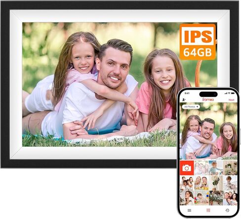 Frameo Digital Picture Frame,10.1 Inch WiFi Digital Photo Frame, 1280x800 IPS Touch Screen,Easy Load from Phone 64GB Digital Frame,Auto Rotating,Share Pohto or Video by Electronic Picture Frame in Saudi Arabia