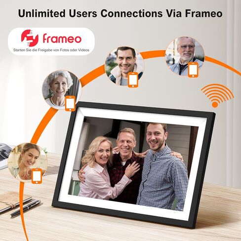 Frameo Digital Picture Frame,10.1 Inch WiFi Digital Photo Frame, 1280x800 IPS Touch Screen,Easy Load from Phone 64GB Digital Frame,Auto Rotating,Share Pohto or Video by Electronic Picture Frame in Saudi Arabia
