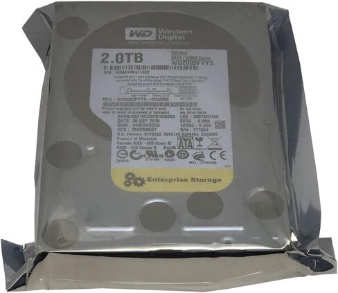 Western Digital RE4 WD2003FYYS 2TB 7200RPM 64MB Cache SATA 3.0Gb/s 3.5in (Enterprise Grade) Internal Hard Drive (Renewed) in Saudi Arabia