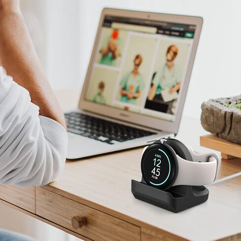حامل لساعة Google Pixel، قاعدة شحن للساعة الذكية مقاس 41 مم مع فتحة سيليكون غير قابلة للانزلاق وإدارة الكابلات، حامل شحن ثابت وحماية (الكابل غير متضمن) in Kuwait