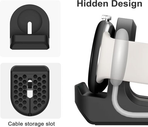 حامل لساعة Google Pixel، قاعدة شحن للساعة الذكية مقاس 41 مم مع فتحة سيليكون غير قابلة للانزلاق وإدارة الكابلات، حامل شحن ثابت وحماية (الكابل غير متضمن) in Kuwait