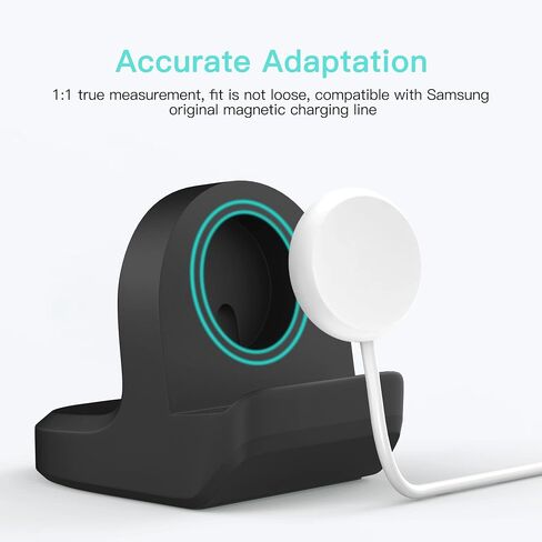 TUCANA Charger Stand Compatible with Google Pixel Watch, Durable Silicone with Non-Slip Stable Base (Black) in Saudi Arabia