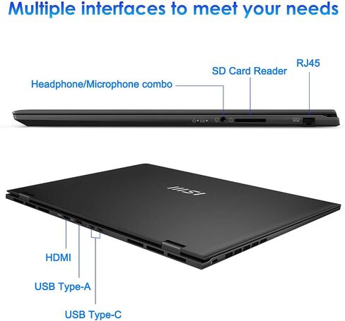 MSI Prestige 16 Intel Evo AI Laptop, 16" WQXGA Display, Intel Ultra 7 155H, 32GB RAM, 2TB SSD, Fingerprint Reader, Backlit KB, Numeric KP, HDMI, RJ45, Webcam, Killer Wi-Fi 7, Windows 11 Home, Grey in Saudi Arabia