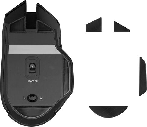 kwmobile Mouse Feet Replacement Compatible with Razer Basilisk X Hyper Speed Computer Mouse Skates Sticker - Black in Saudi Arabia