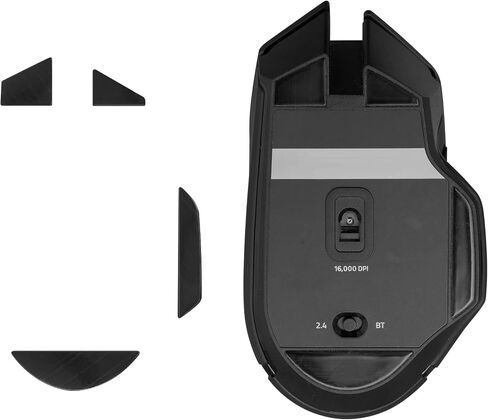 kwmobile Mouse Feet Replacement Compatible with Razer Basilisk X Hyper Speed Computer Mouse Skates Sticker - Black in Saudi Arabia