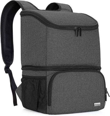 Teamoy Breast Pump Backpack with Cooler Compartment for Breast Pump, Cooler Bag, Breast Milk Bottles and More, Double Layer Pumping Bag for Working Moms, Black(Bag Only) in Saudi Arabia