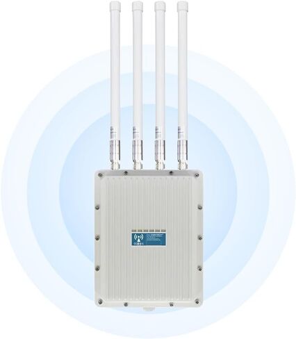 محول شبكة WiFi خارجي طويل المدى من KuWFi، هوائي عالي الكسب 14dBi كابل 5 متر محول USB لاسلكي إشارة ثابتة من الخارج in Kuwait