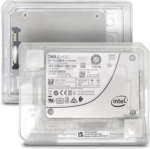 Dell Intel S4610 3.84 تيرابايت SATA 6 جيجابت/ثانية 2.5 بوصة SSD للمؤسسات - SSDSC2KG038T8RP in Kuwait