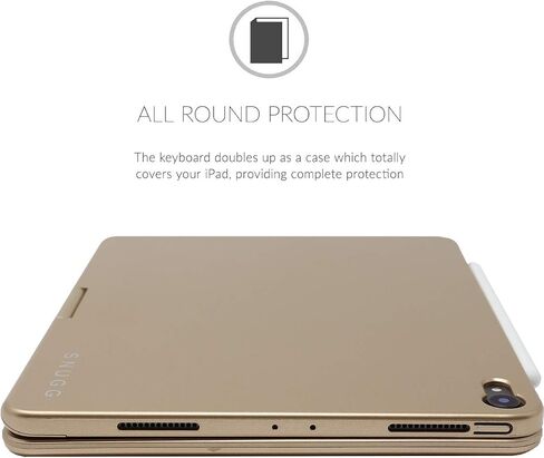 حافظة Snugg iPad 10.2 مع لوحة مفاتيح/ حافظة iPad Air الجيل الثالث مع لوحة مفاتيح/ حافظة لوحة مفاتيح iPad Pro 10.5 - حافظة لوحة مفاتيح iPad 10.2 بإضاءة خلفية - حافظة iPad 10.2 بوصة قابلة للدوران 360 درجة مع لوحة مفاتيح in Kuwait