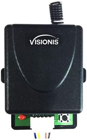 Visionis VS-7456 باب واحد للتحكم في الوصول إلى الباب الخارجي 1200 رطل طقم قفل كهرومغناطيسي مع جهاز استقبال لاسلكي ونظام قفل مغناطيسي عن بعد مع زر دفع للخروج VIS-7005 LED in Saudi Arabia