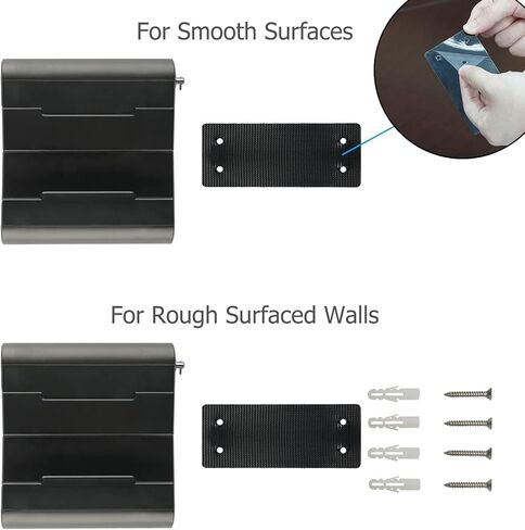 حامل جدار المطبخ TFY Universal للأجهزة اللوحية وأجهزة القراءة الإلكترونية والهواتف الذكية - متوافق مع iPad وSamsung وHuawei - يتضمن قلم ستايلس (أسود) in Kuwait