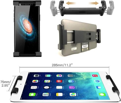 حامل مشبك TAI-G معدني قوي قابل للدوران 360 درجة من ChargerCity متوافق مع iPad Air Mini Pro 8 9.7 10.5 11 13 بوصة لشاشة الكمبيوتر اللوحي للطاولة والمكتب والقطب والميكروفون وحامل الموسيقى وعربة الجولف in Kuwait