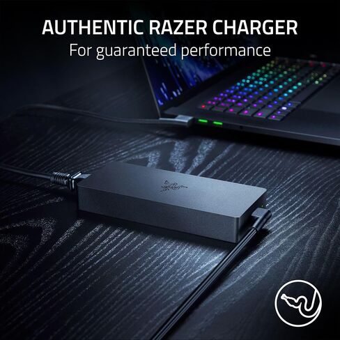 محول طاقة شاحن الكمبيوتر المحمول Razer 280W الرسمي OEM GaN: لأجهزة الكمبيوتر المحمولة Razer Blade 16 (RTX 4060، RTX 4070)، Blade 17 (RTX 3080 Ti)، وBlade 18 (RTX 4060، RTX 4070) - تصميم مضغوط - كابل مضفر in Saudi Arabia