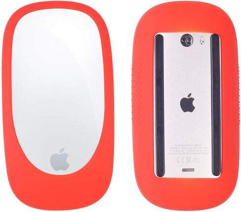 غطاء سيليكون للفأرة السحرية 1/2 حافظة سيليكون واقية متوافقة مع غطاء Apple Magic Mouse فائق النحافة مضاد للانزلاق (وردي) in Kuwait