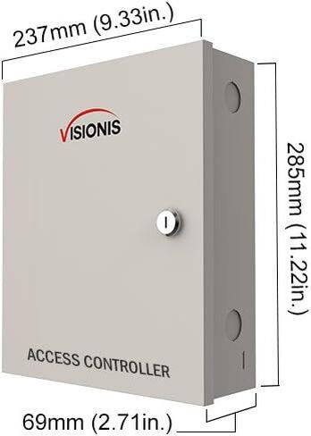 Visionis FPC-6224 Four Door Access Control for 4 Doors TCP/IP RS485 Wiegand Electric Strike Fail Safe Fail Secure Controller Box Black Outdoor Reader Software EM TK4100 Card Compatible 10000 User Kit in Saudi Arabia
