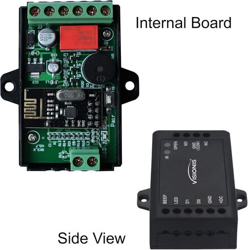 Visionis FPC-5632 One Door Access Control Out Swinging Door 1200lbs Maglock + Outdoor Metal Touch Keypad/Reader Standalone + Mini Controller + Wiegand 26, No Software, EM Card + Wireless Receiver Kit in Saudi Arabia