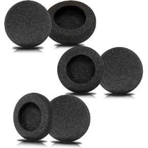 Ear Cushions Replacement for Plantronics Headset, Foam Ear Pads for Plantronics HW251N HW261N HW510 HW520 Blackwire 3210 3220 3320 C320 C3225 Jabra Biz 1900 GN2000 PRO 920 930 9450 Headphones (6 Pack)
