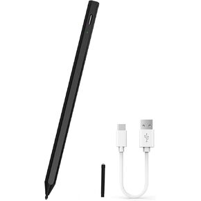 قلم USI 2.0 لجهاز HP Chromebook وASUS Chromebook وLenovo Chromebook وAmazon Fire Max 11 وGoogle Pixel Tablet، مع مستوى ضغط 4096، ورفض راحة اليد، وشحن سريع USB-C، أسود in Kuwait