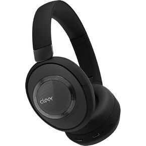 Cleer Audio Alpha Adaptive Active Noise Canceling Bluetooth Headphones, Dual-Microphone, Touch Controls, 35 Hr Battery Life, Multipoint Connection, Dirac Spatial Audio, App, Midnight Black